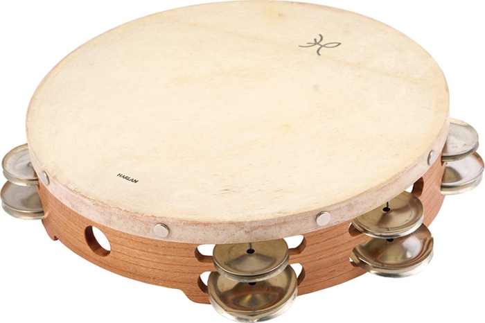 タンバリン HL-T10DUGS / ジャーマンシルバー 2列ジングル・ケース付属