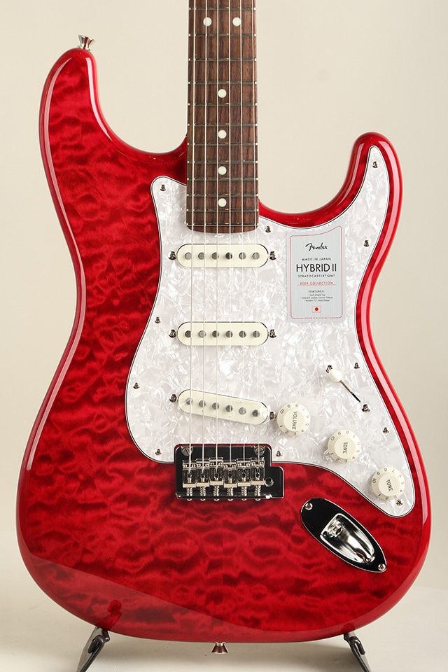 2024 Collection Made in Japan Hybrid II Stratocaster RW Quilt Red Beryl