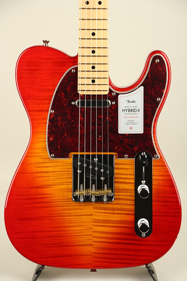 2024 Collection Hybrid II Telecaster Flame Sunset Orange Transparent【S/N JD24025774 】