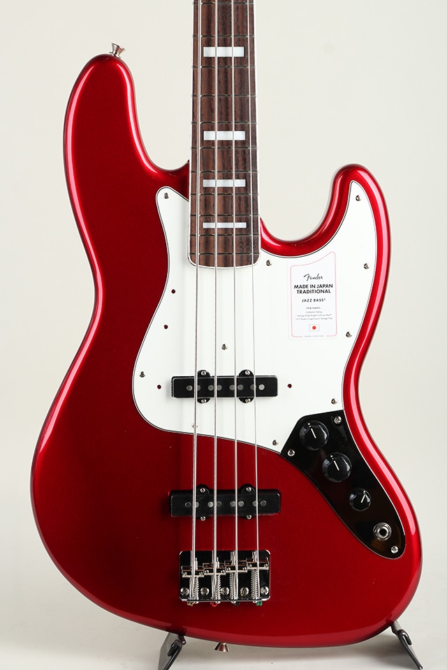 Made in Japan Traditional 70s Jazz Bass RW Candy Apple Red【S/N JD25008121】