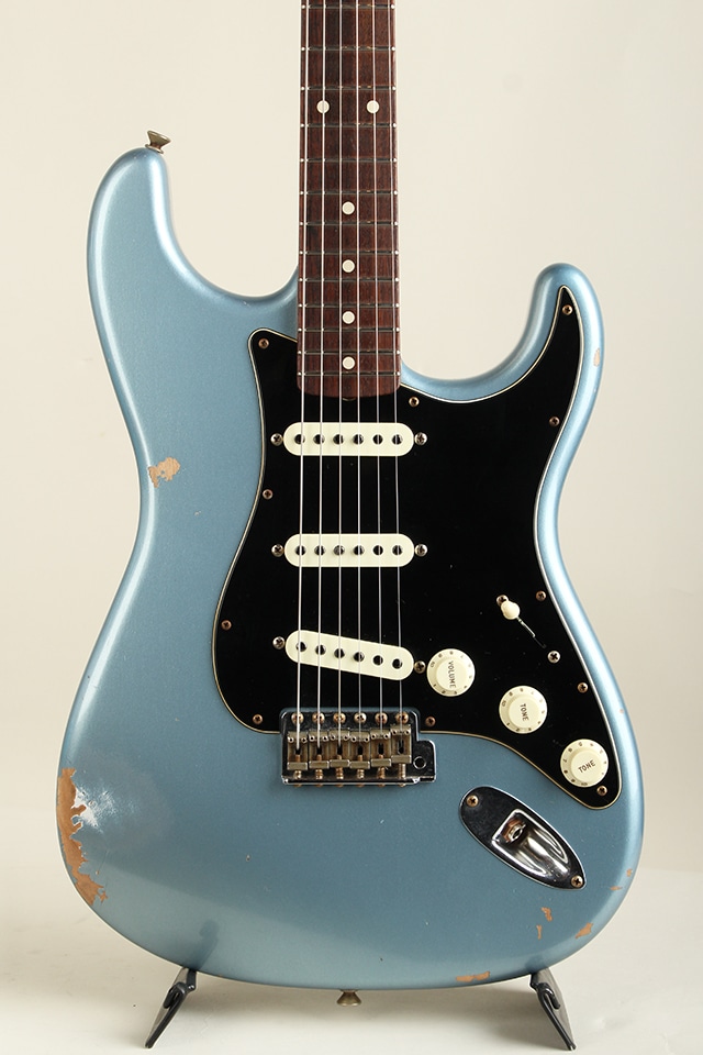 1960 Stratocaster Relic Ice Blue Metallic Matching head & Black Guard 2021